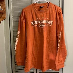 Harley-Davidson Bold Orange Long Sleeve Tee